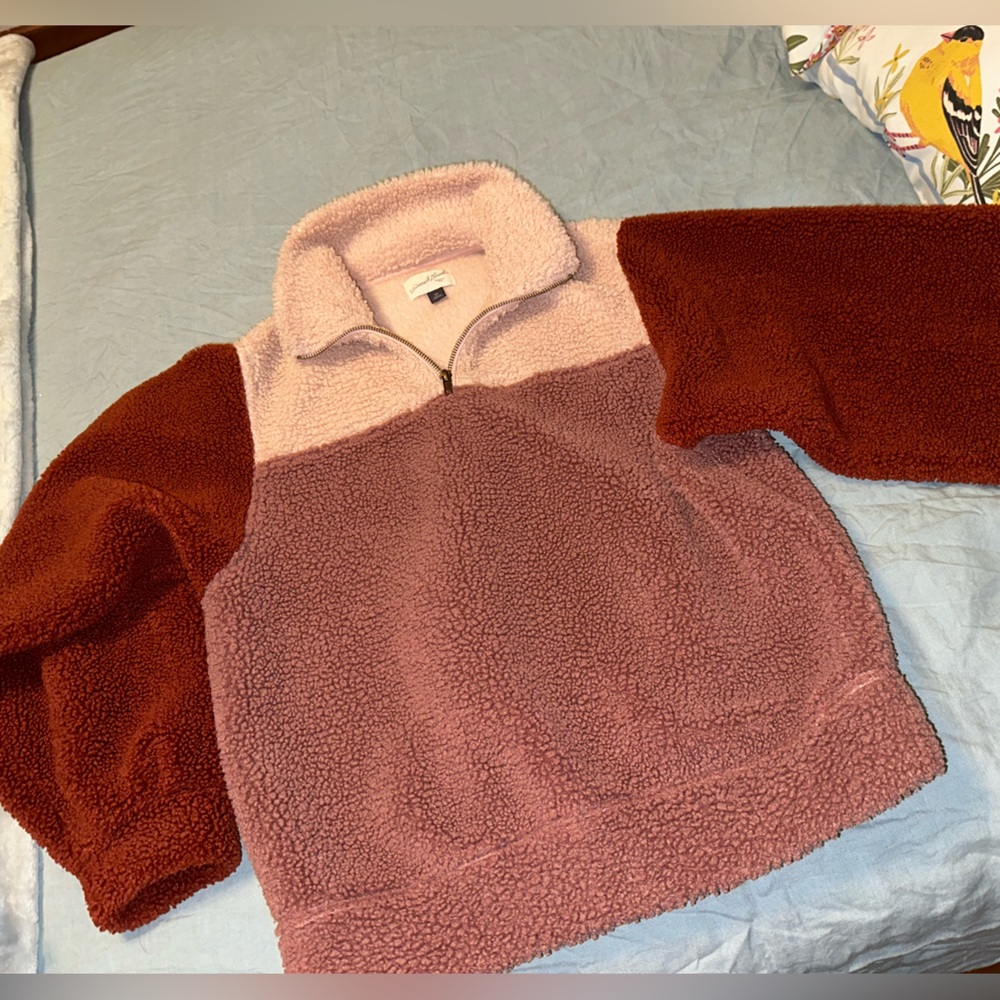 Sherpa 3/4 zip jacket